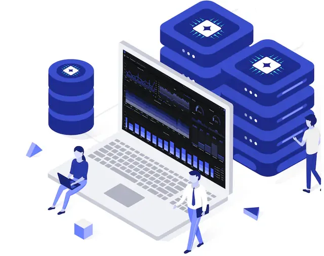 Boost Run platform: laptop, analytics, compute, and team