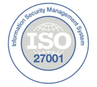 ISO 27001 certification badge